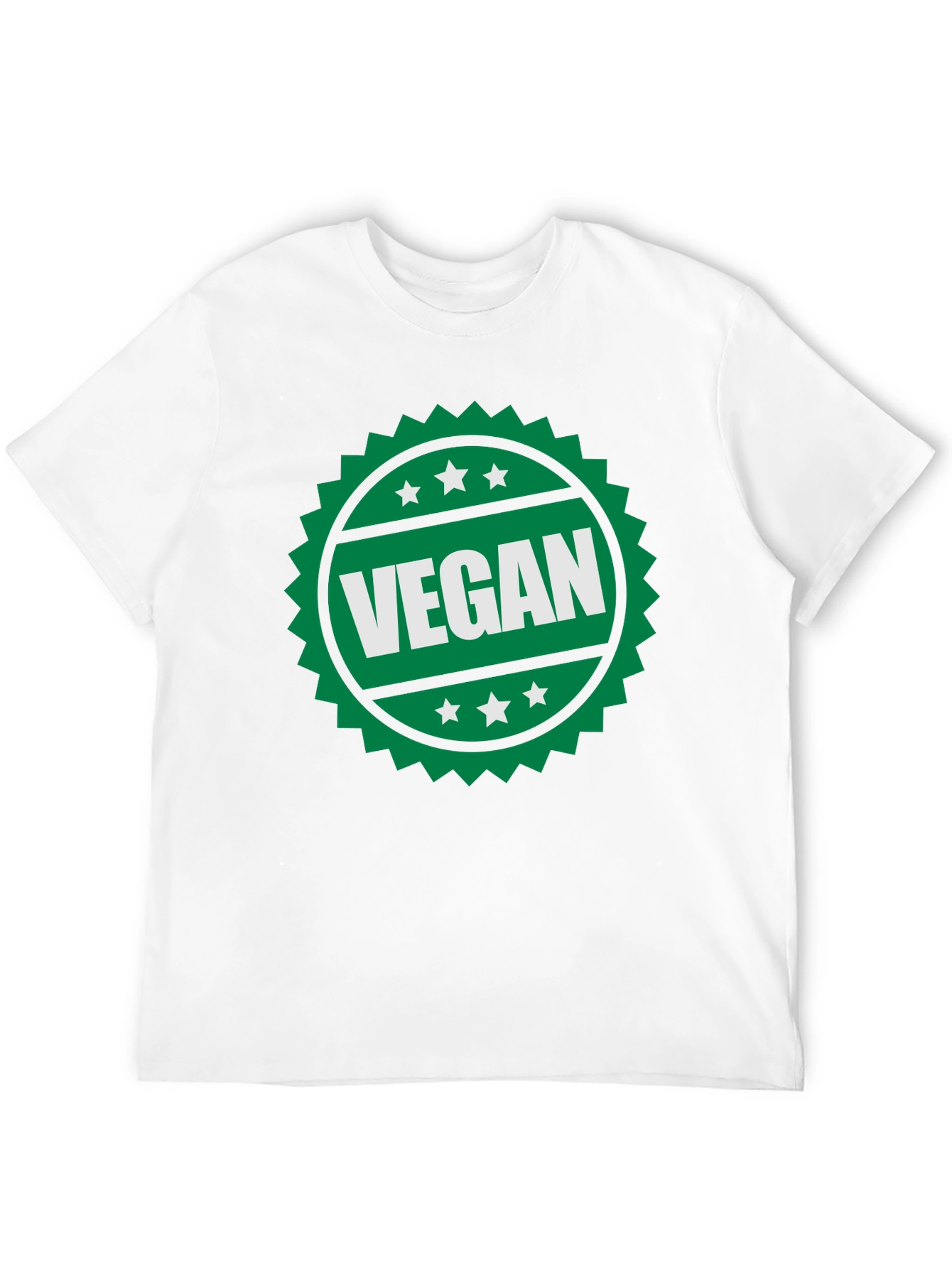 Vegan T-Shirt - Green Badge Design
