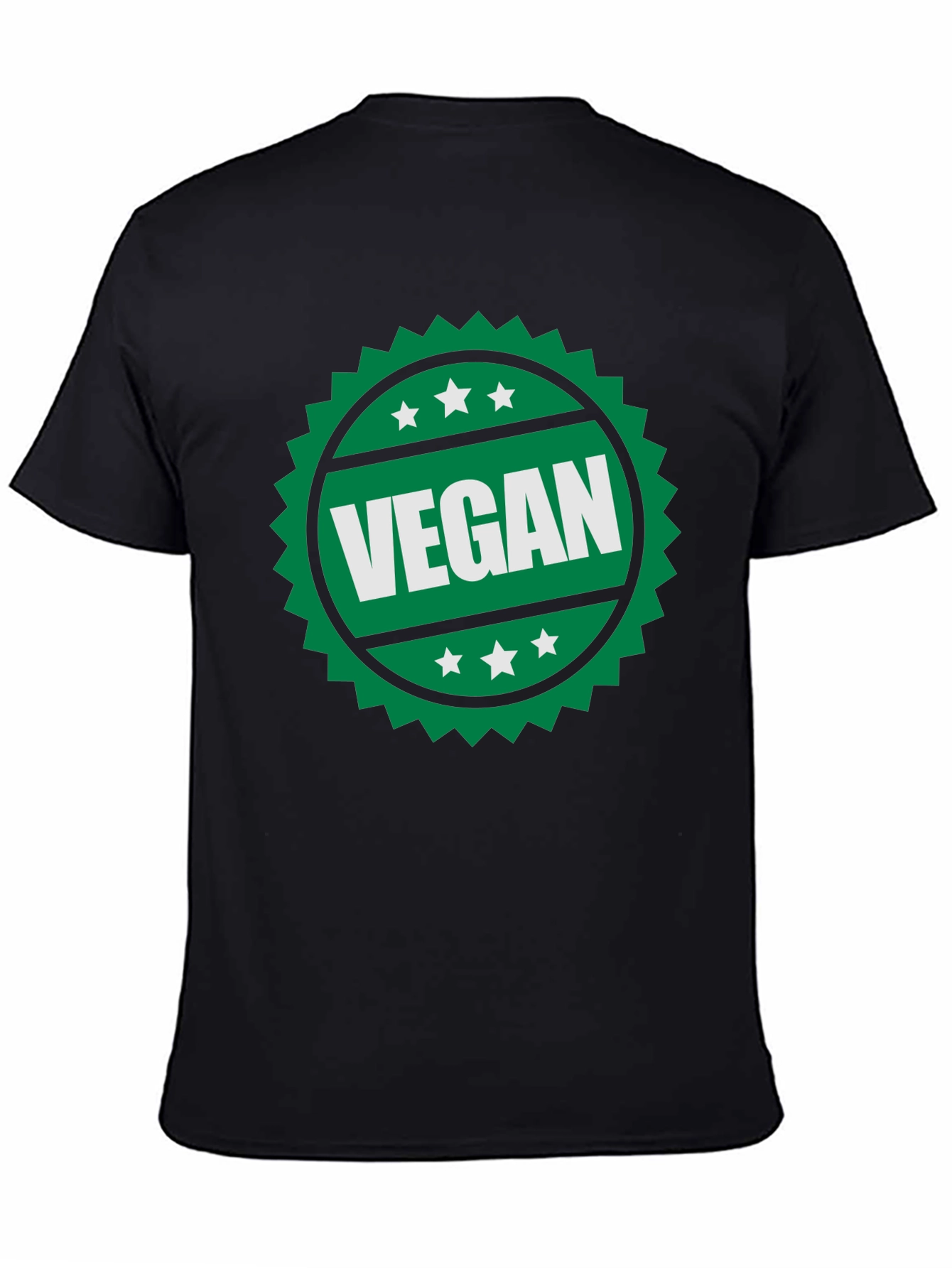 Vegan T-Shirt - Green Badge Design