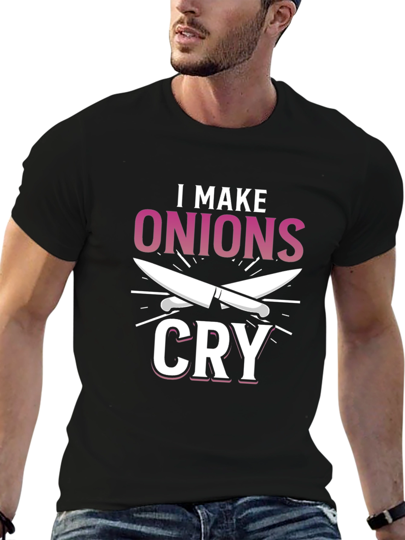 I Make Onions Cry T-Shirt Chef Humor Tee