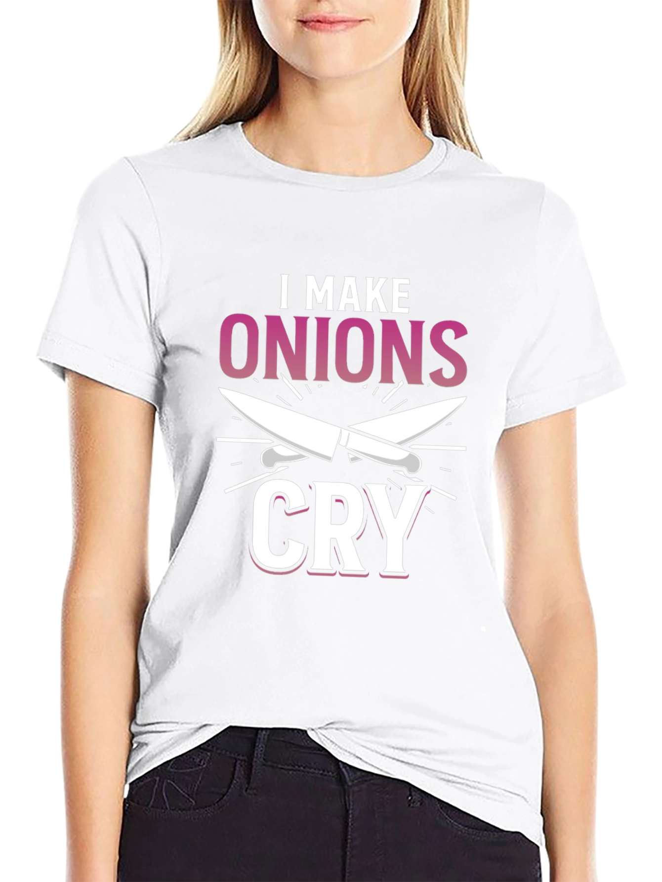 I Make Onions Cry T-Shirt Chef Humor Tee
