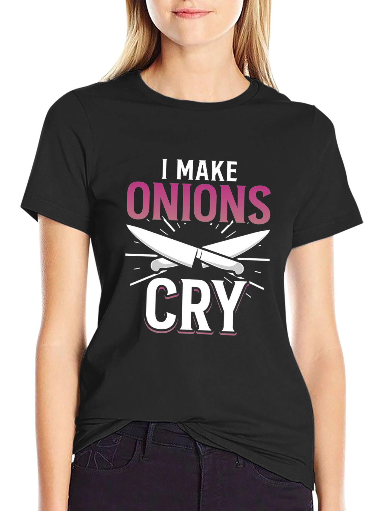 I Make Onions Cry T-Shirt Chef Humor Tee
