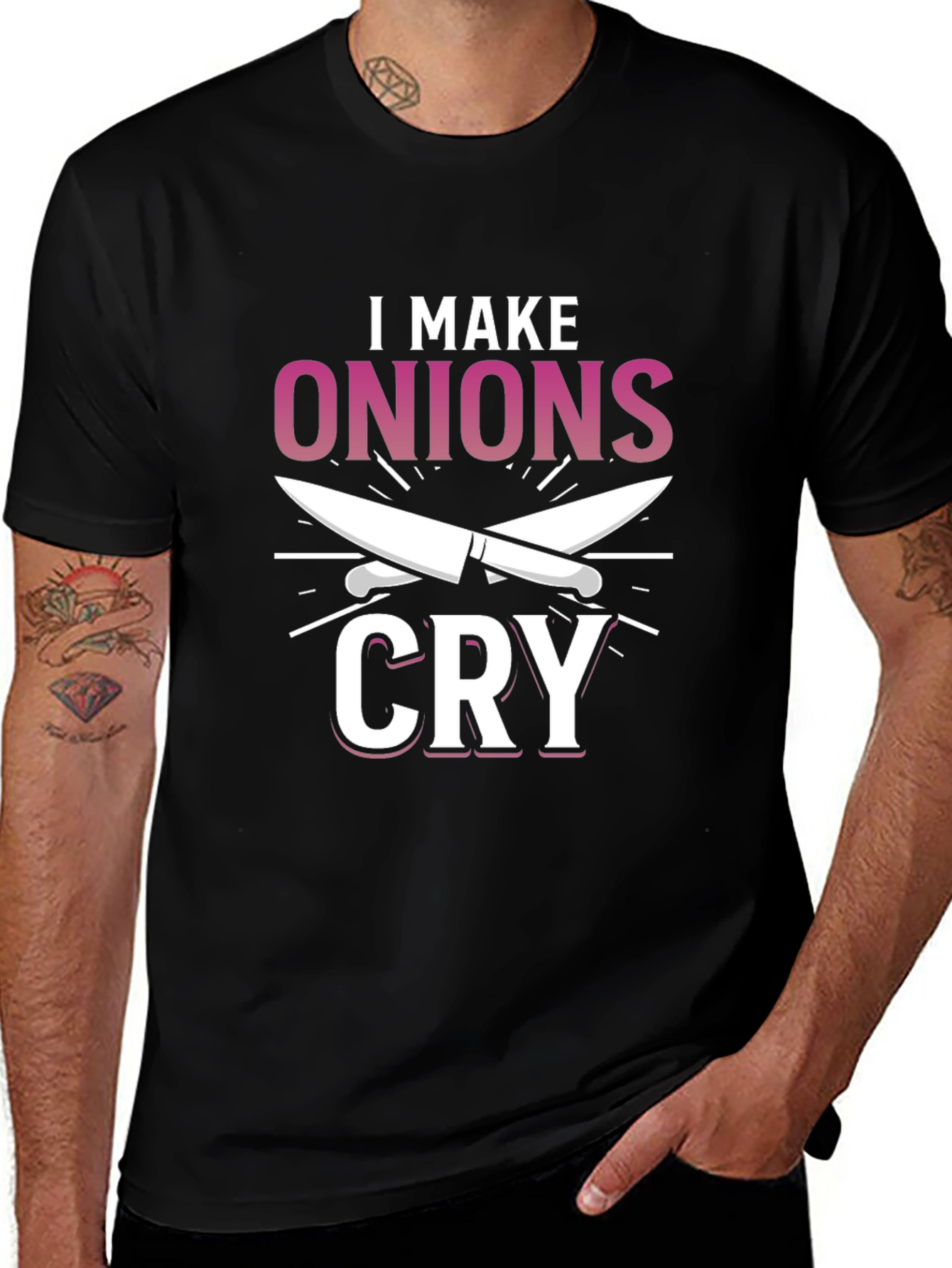 I Make Onions Cry T-Shirt Chef Humor Tee