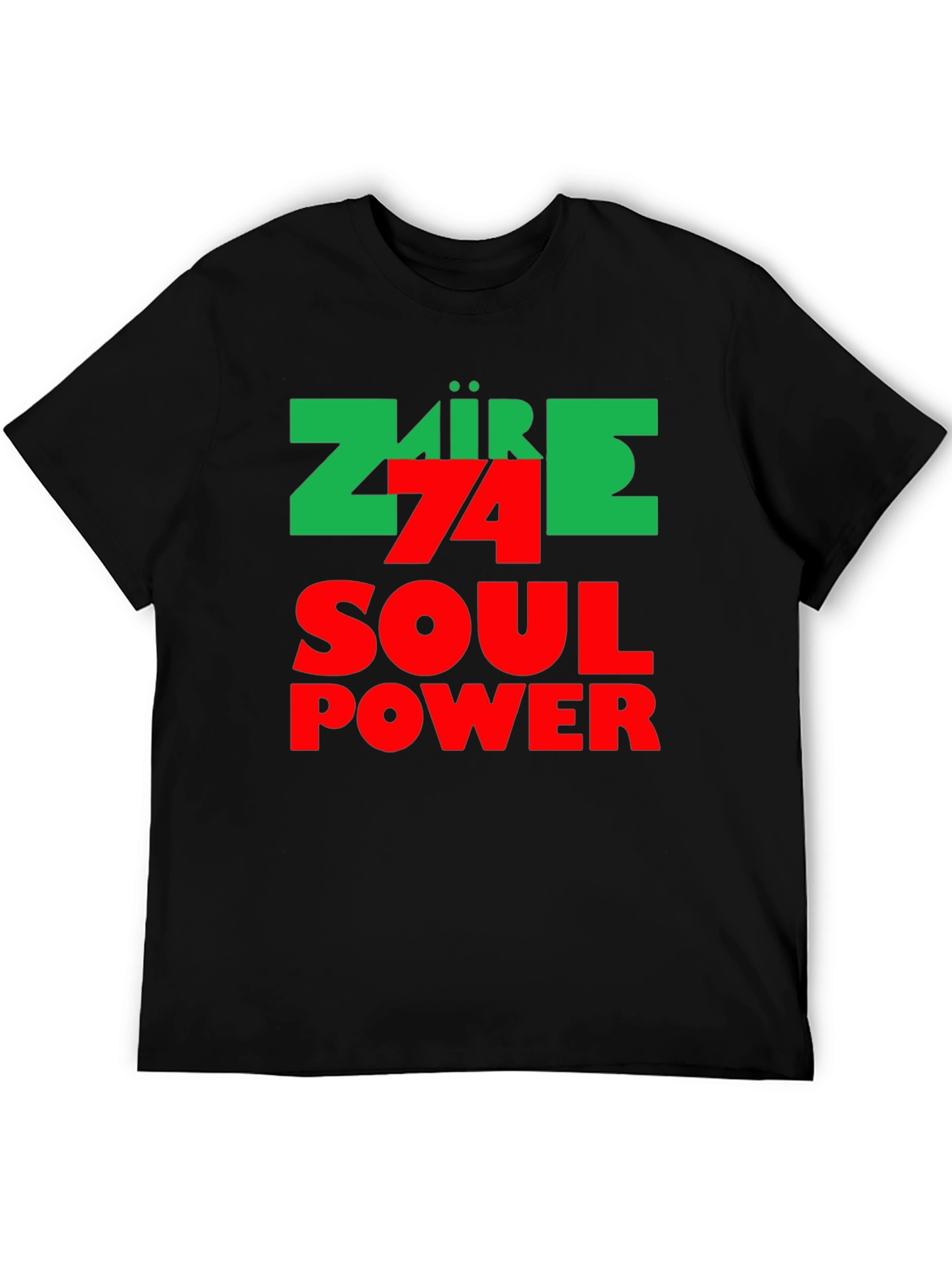 Zaire 74 Soul Power Black Graphic Tee