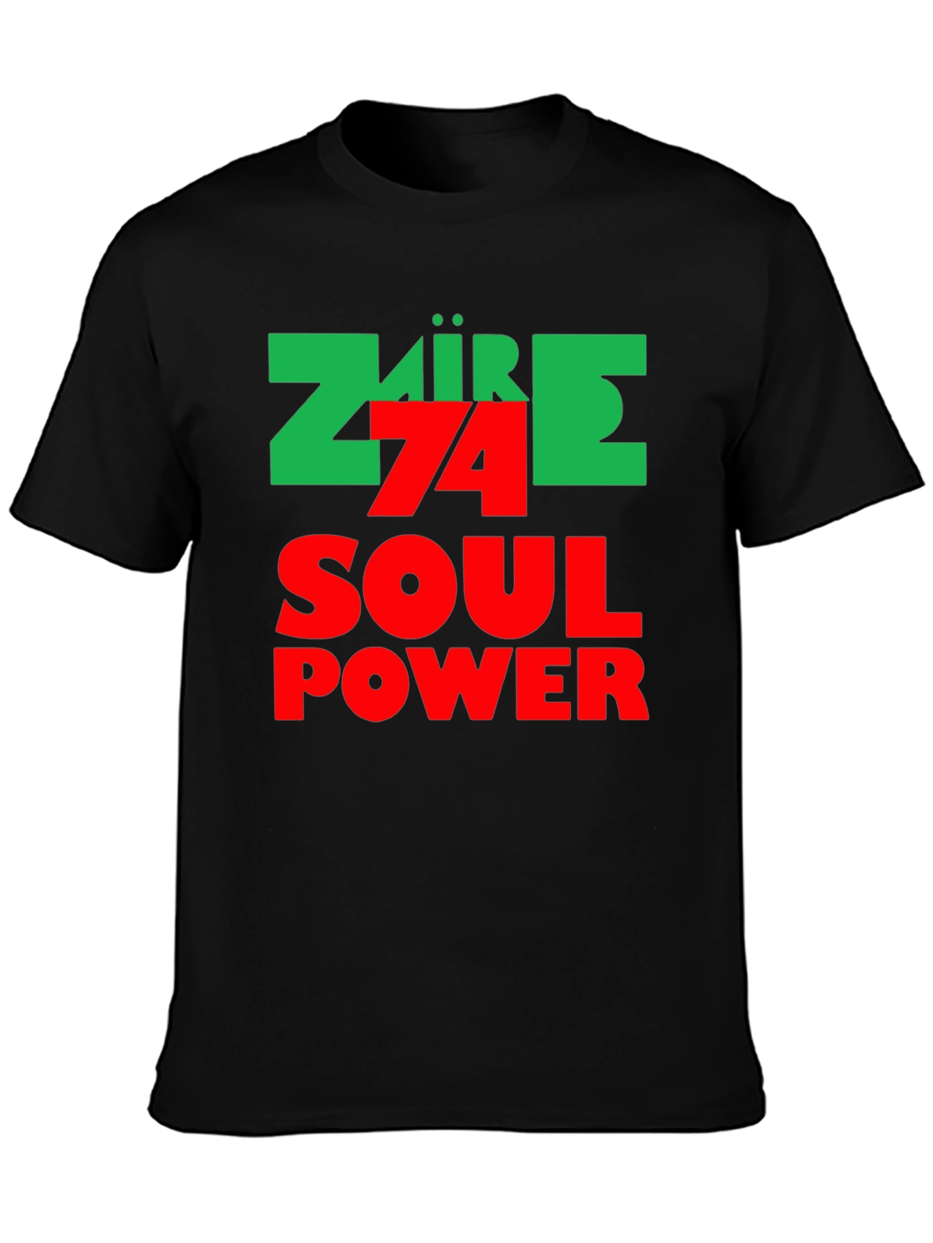 Zaire 74 Soul Power Black Graphic Tee