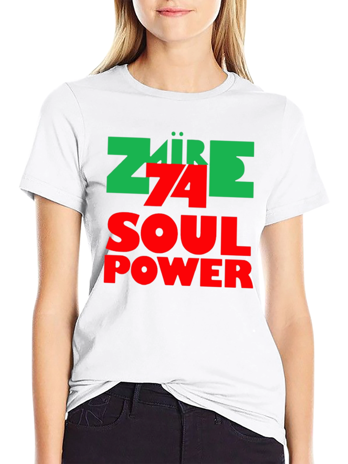 Zaire 74 Soul Power Black Graphic Tee