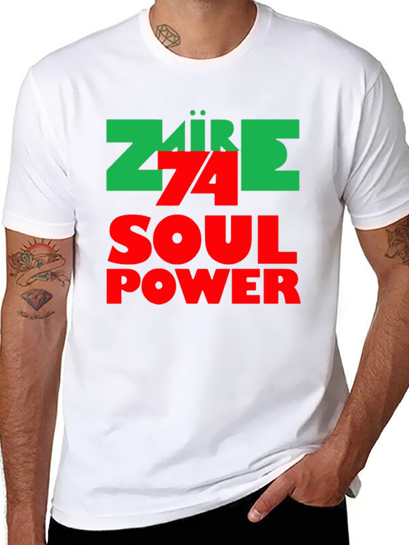 Zaire 74 Soul Power Black Graphic Tee