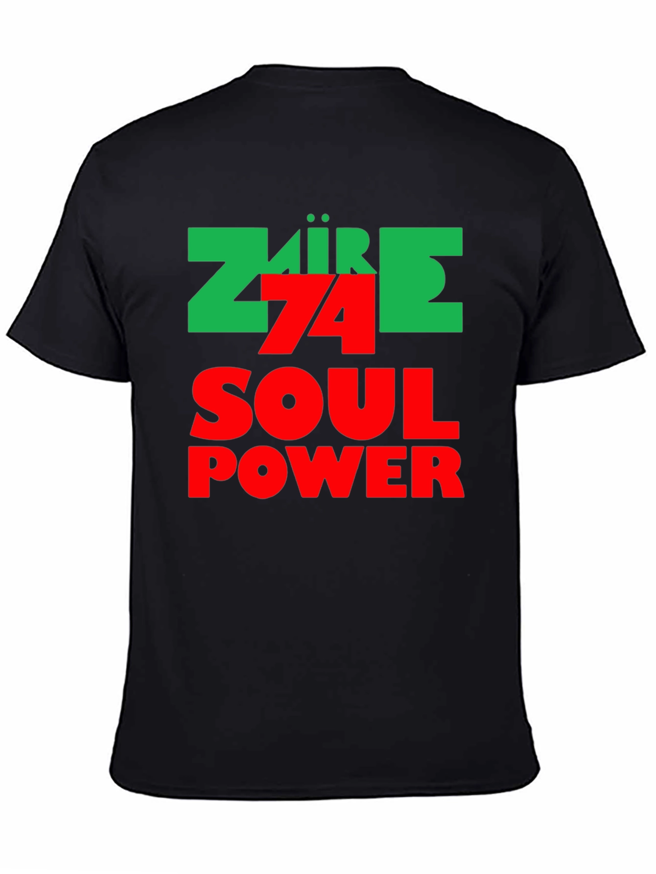 Zaire 74 Soul Power Black Graphic Tee
