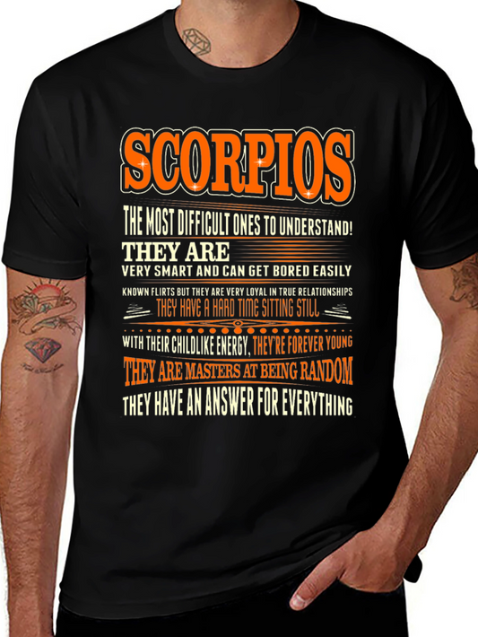 Scorpio Zodiac Sign T-Shirt - The Most Difficult Ones To Understand