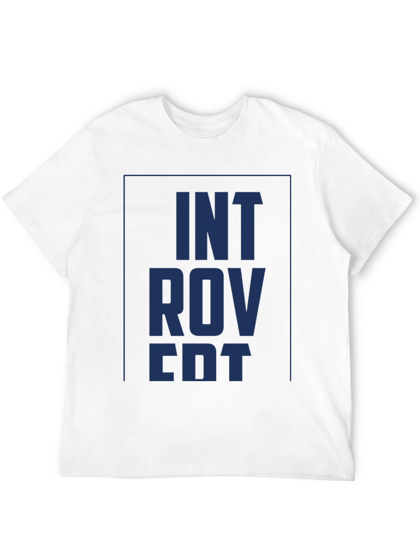 Introvert Graphic Tee - Soft Black Cotton Shirt
