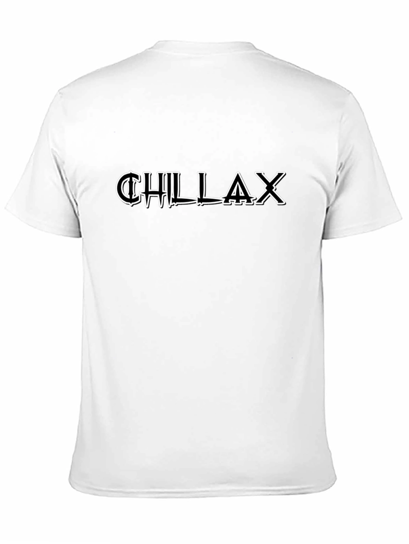 Chillax Graphic Print Black T-Shirt