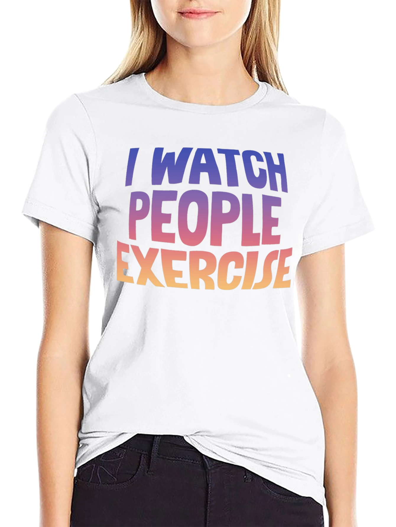 I Watch People Exercise Graphic Tee