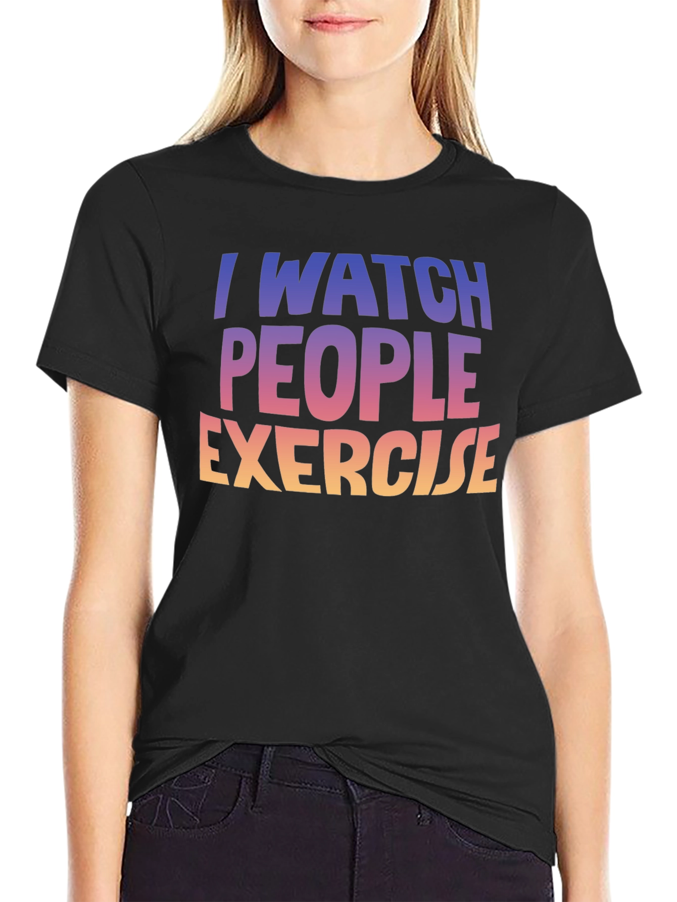 I Watch People Exercise Graphic Tee