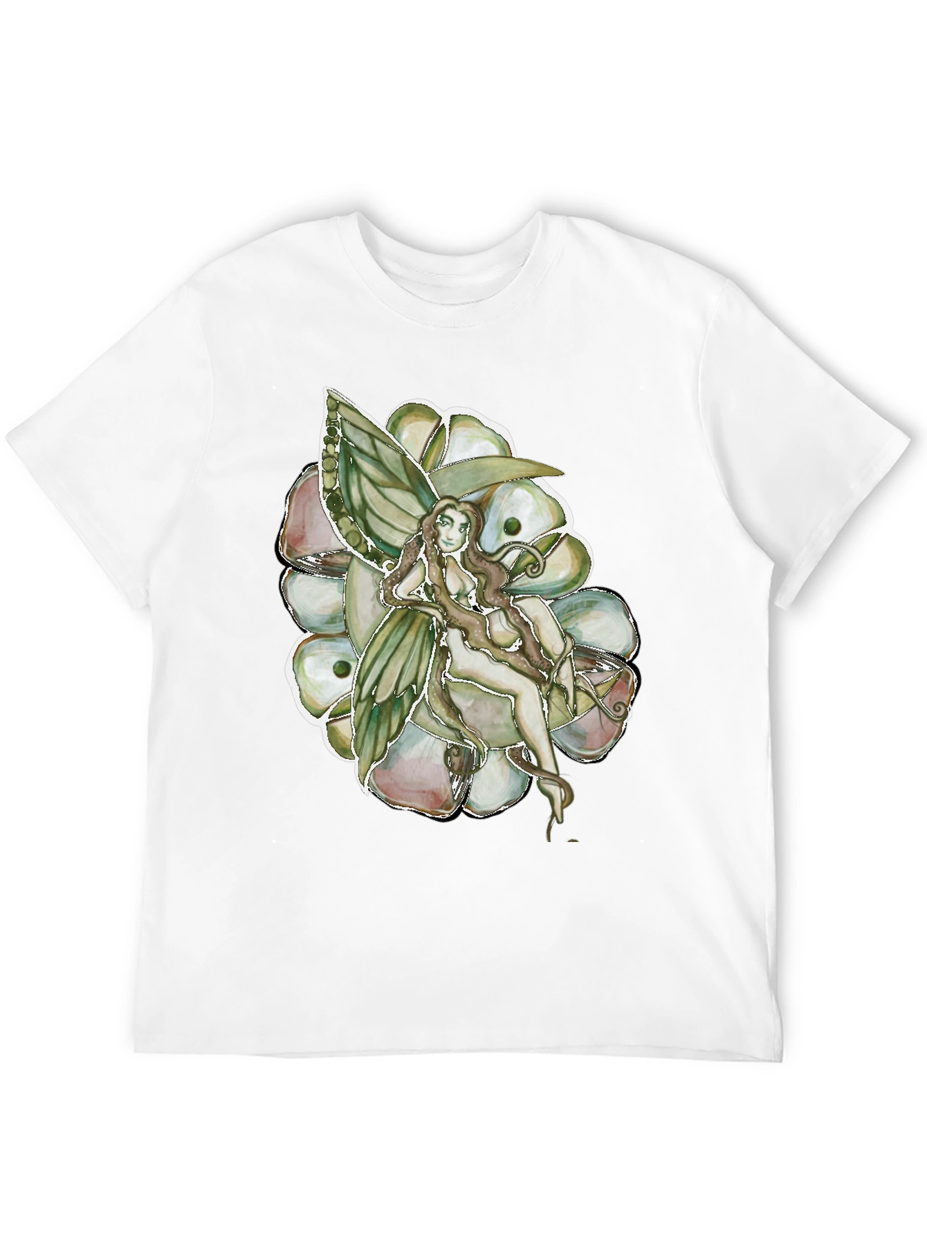 Fairy Flower Graphic Tee - Stylish Comfort
