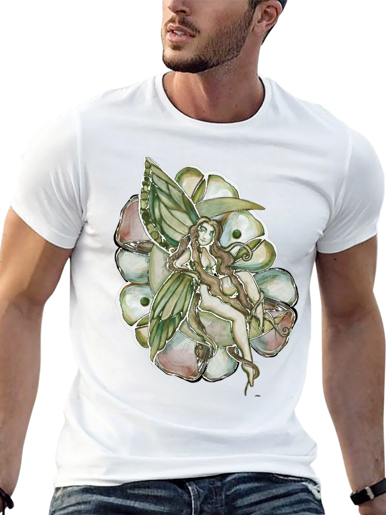 Fairy Flower Graphic Tee - Stylish Comfort