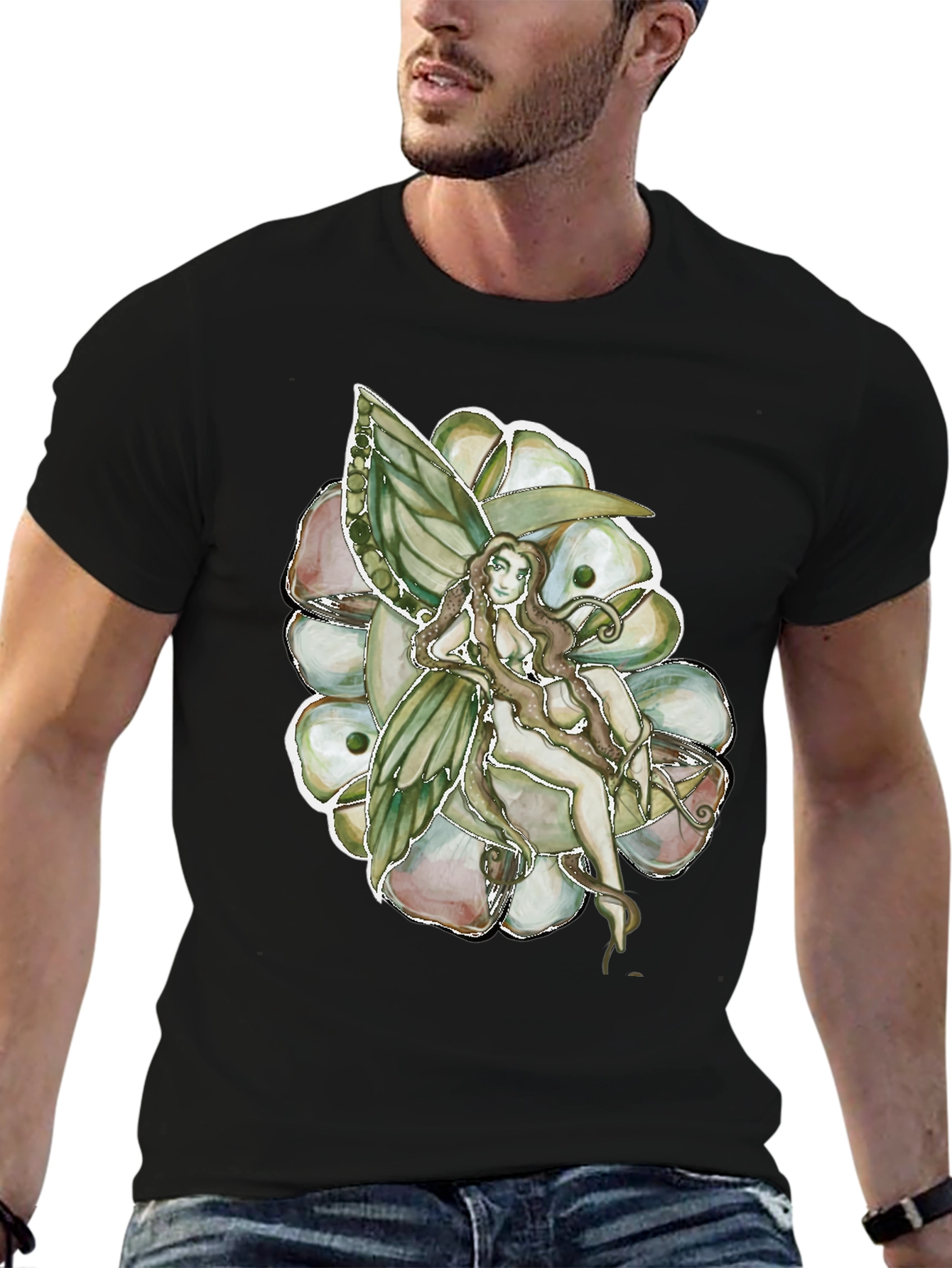 Fairy Flower Graphic Tee - Stylish Comfort