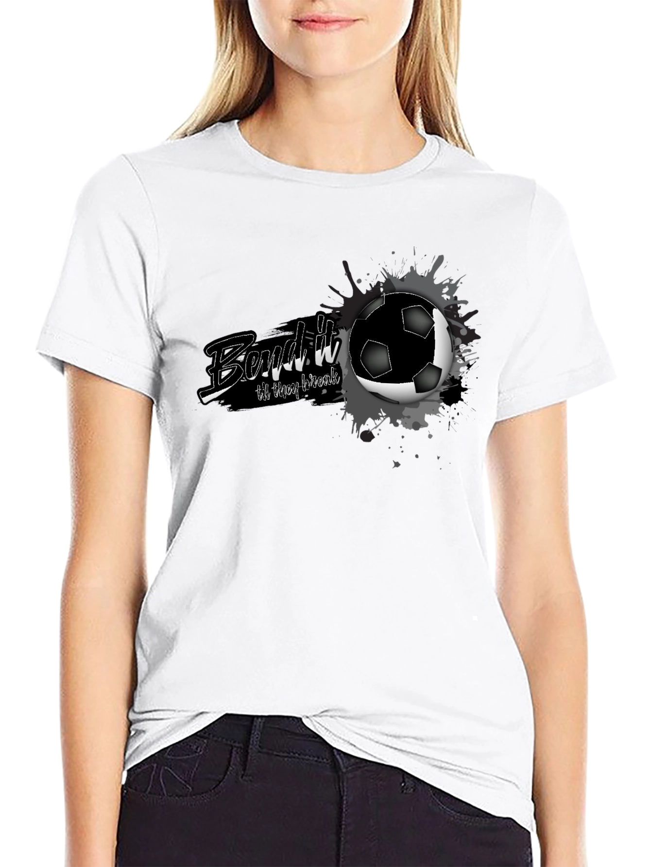 Bend it Like T-Shirt - Soccer Ball Graphic Tee