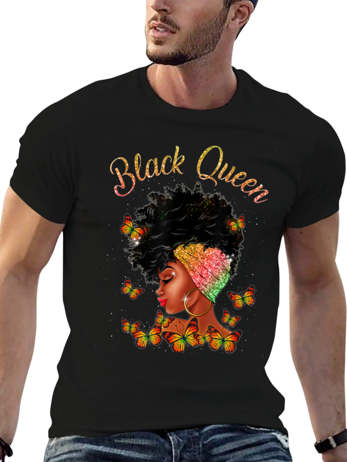 Black Queen Butterfly T-Shirt