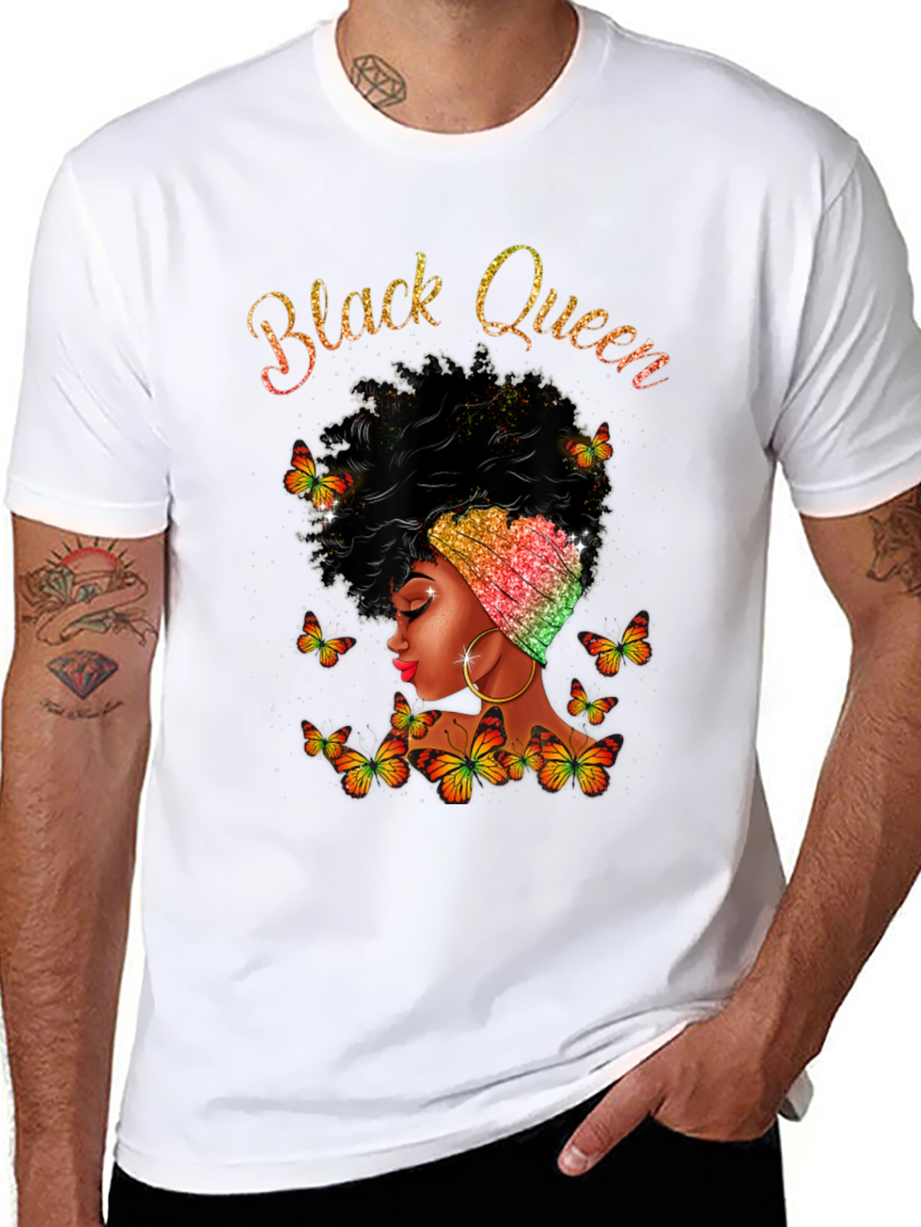 Black Queen Butterfly T-Shirt