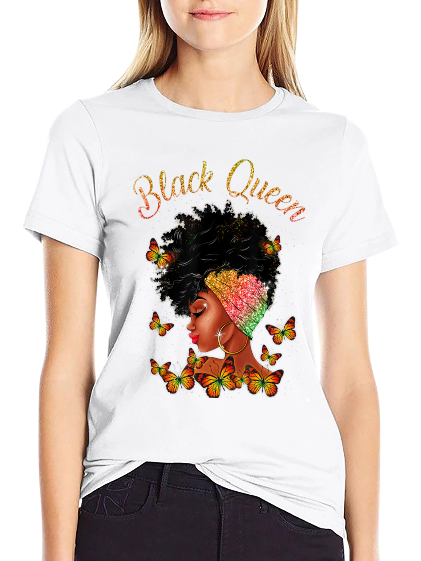 Black Queen Butterfly T-Shirt