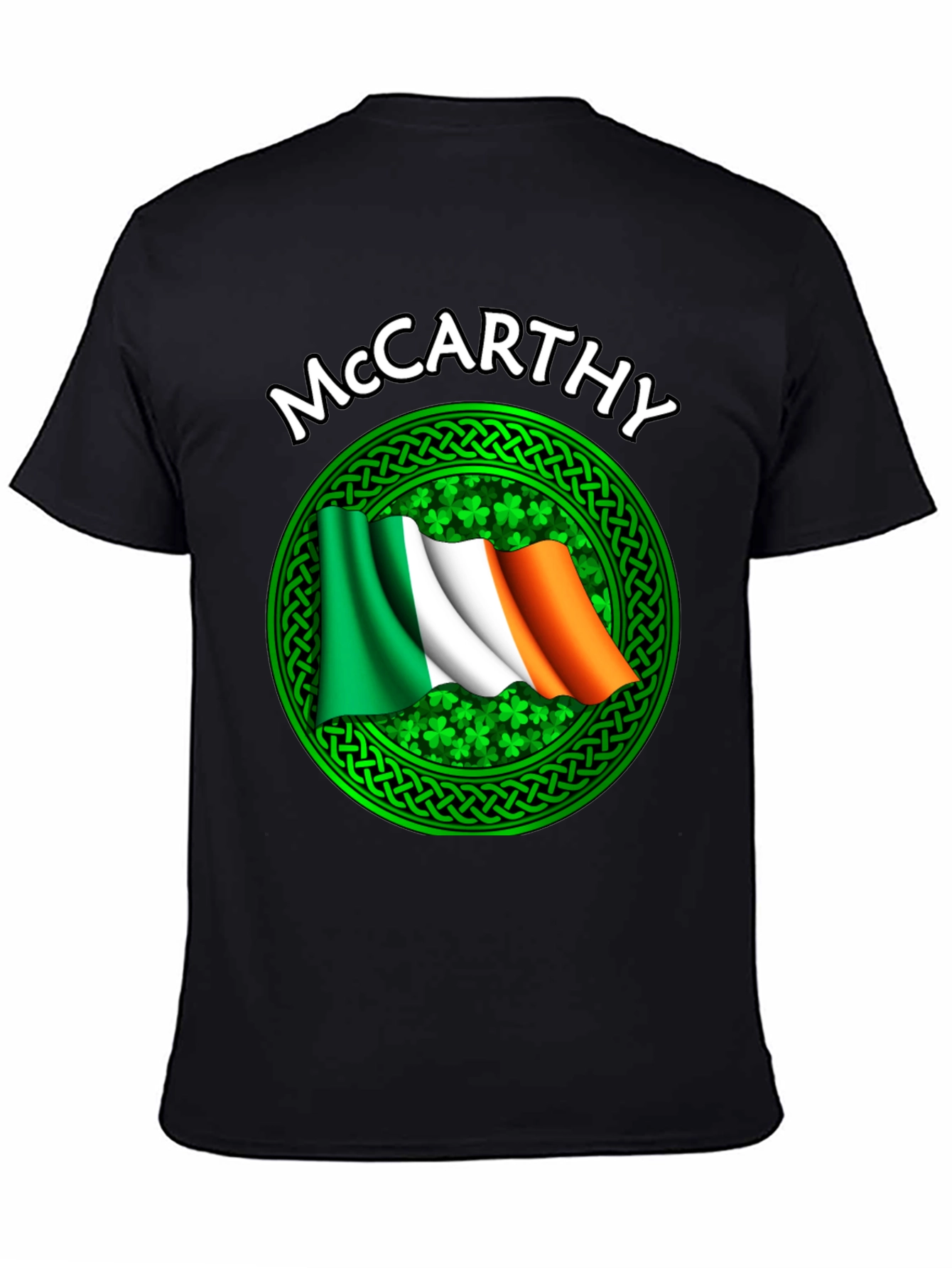 McCarthy Irish Flag Shamrock T-Shirt