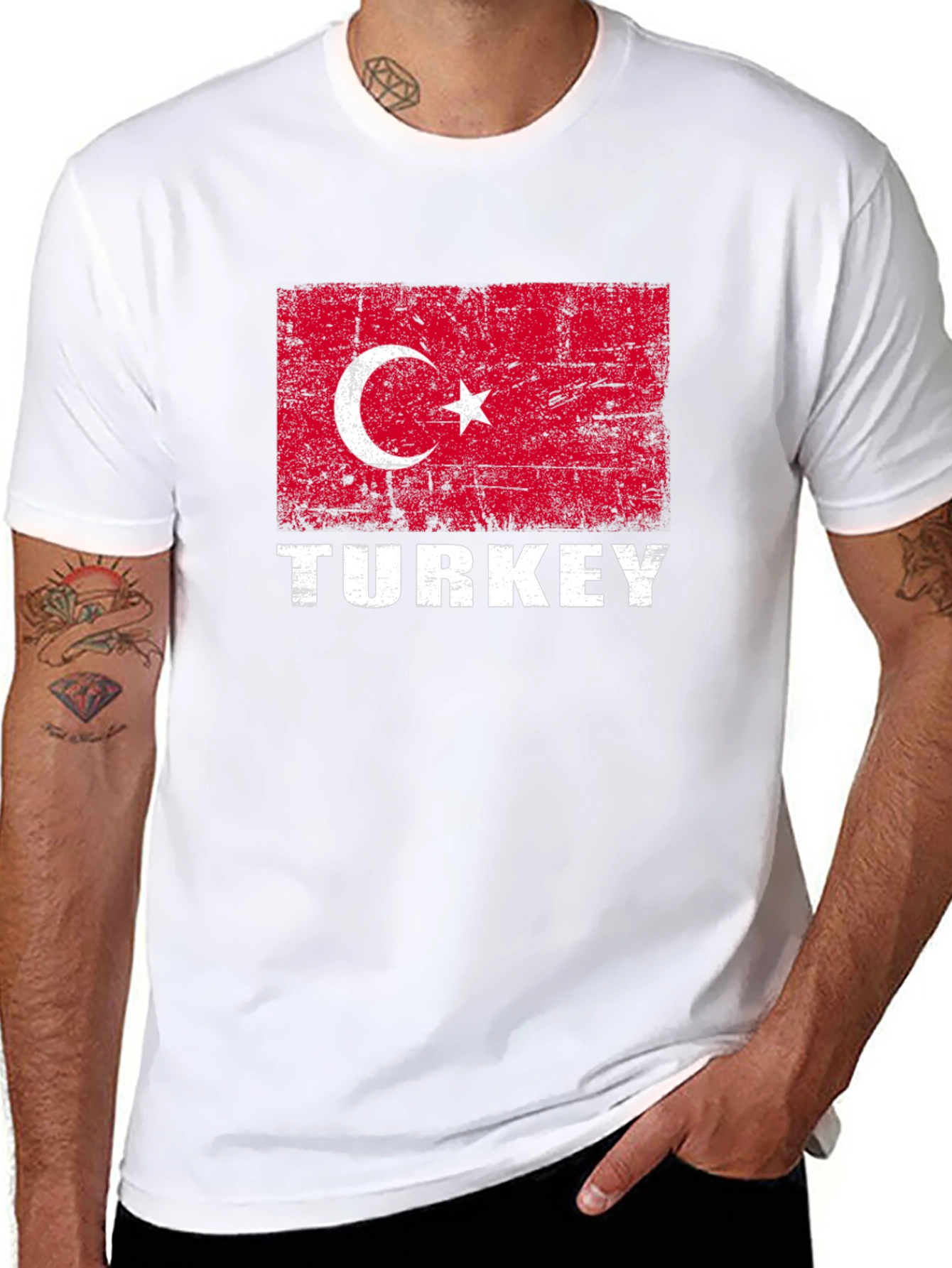 Turkey Flag T-Shirt - Distressed Turkish Pride Tee