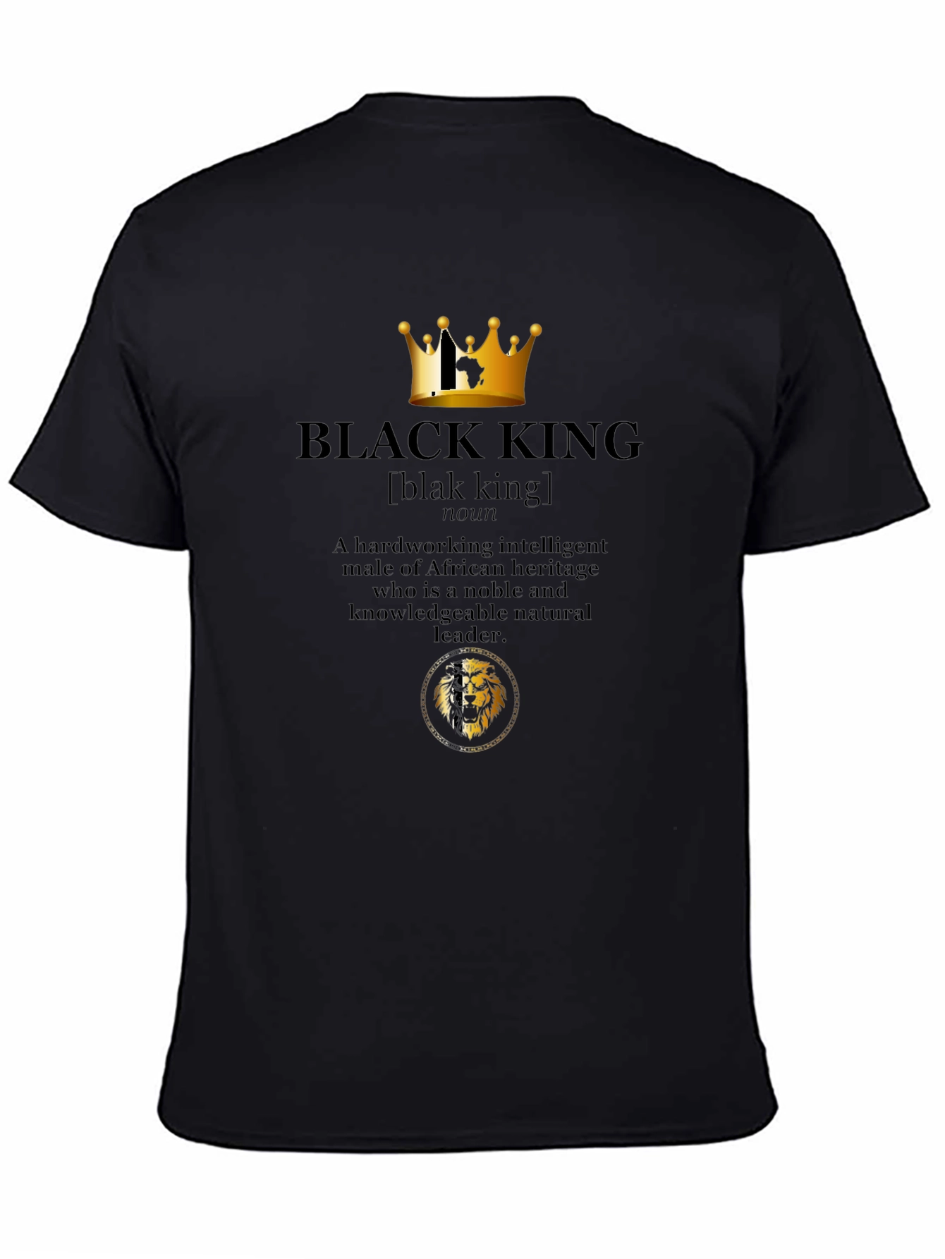 Black King Definition T-Shirt