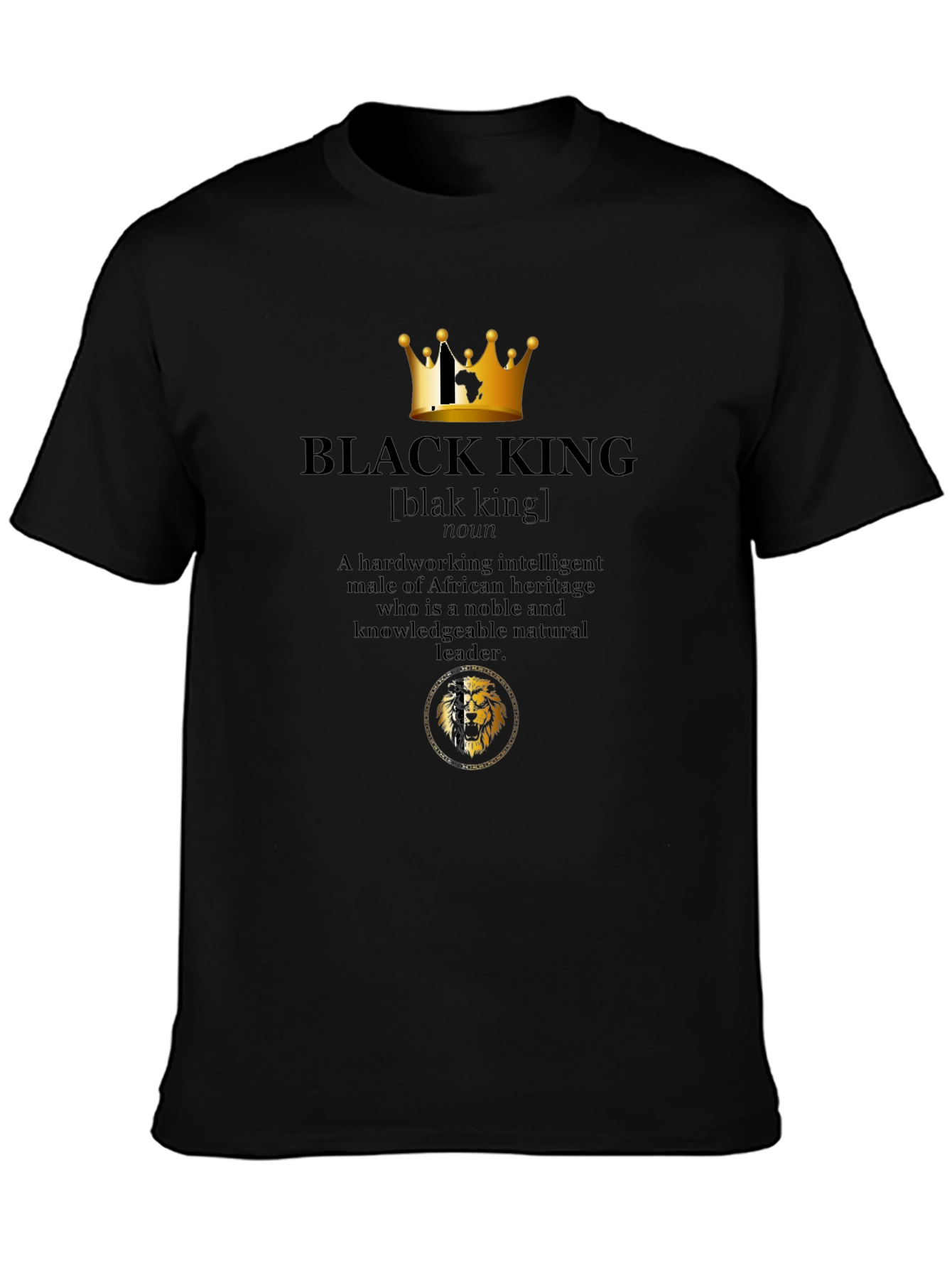 Black King Definition T-Shirt