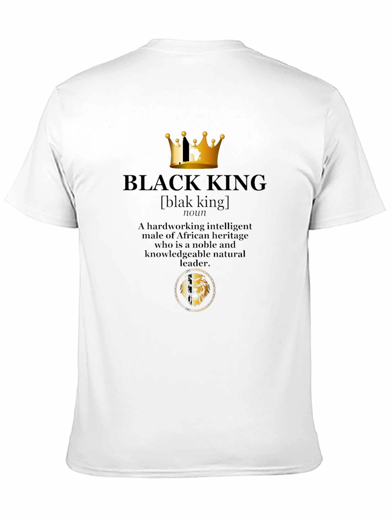 Black King Definition T-Shirt