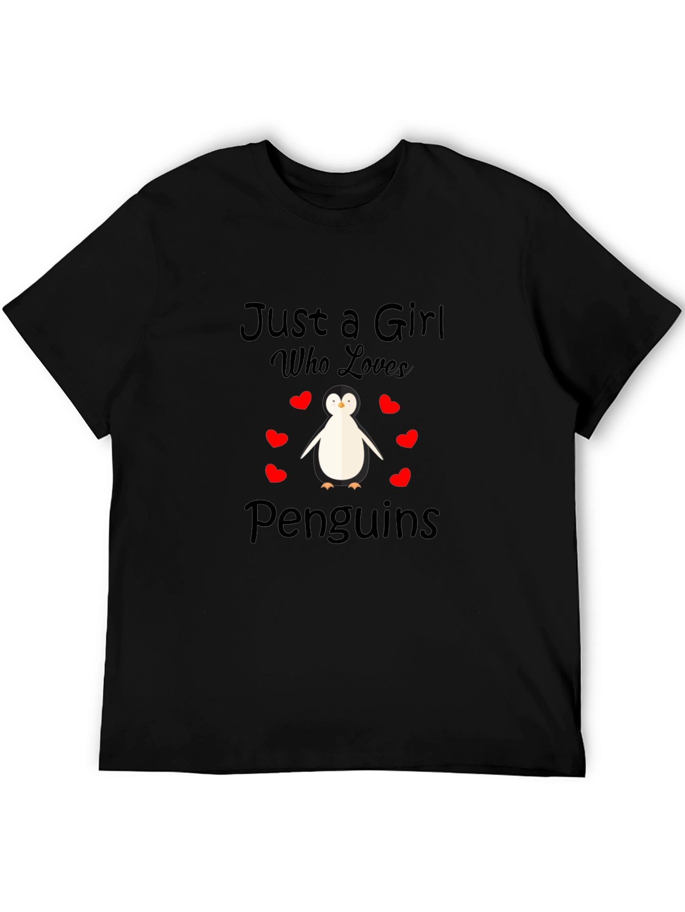 Just a Girl Who Loves Penguins T-Shirt