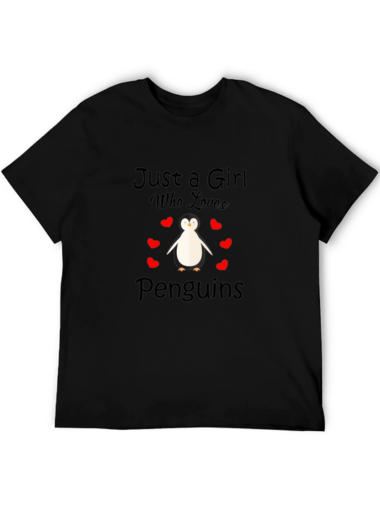 Just a Girl Who Loves Penguins T-Shirt