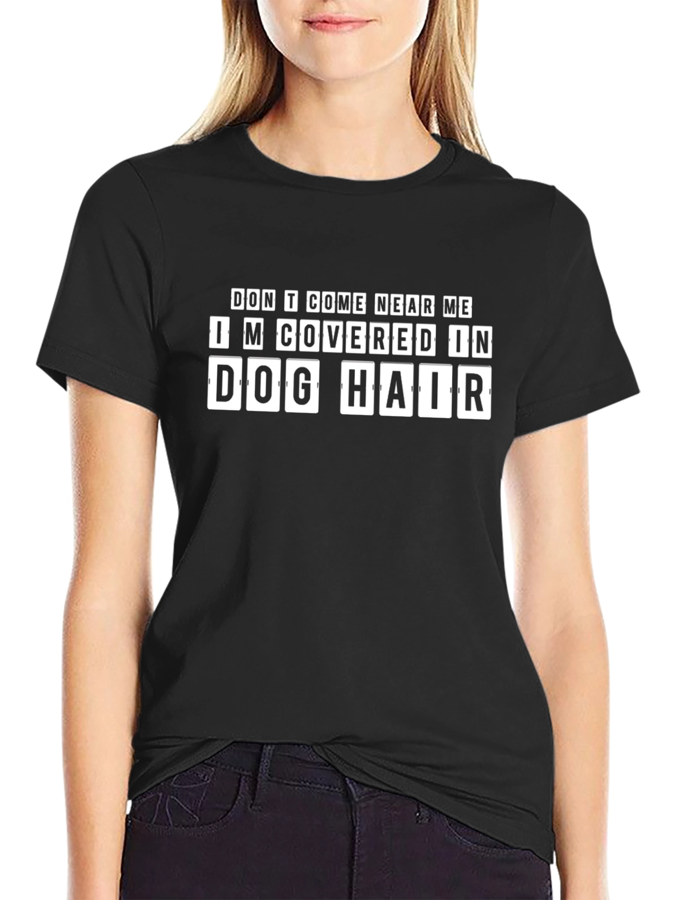 Dog Hair T-Shirt: Funny Novelty Graphic Tee