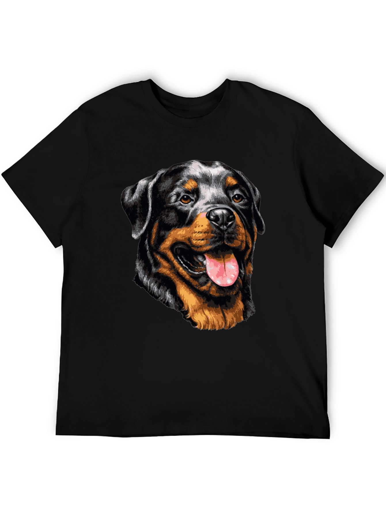 Rottweiler Graphic Tee - Dog Lover Black T-Shirt