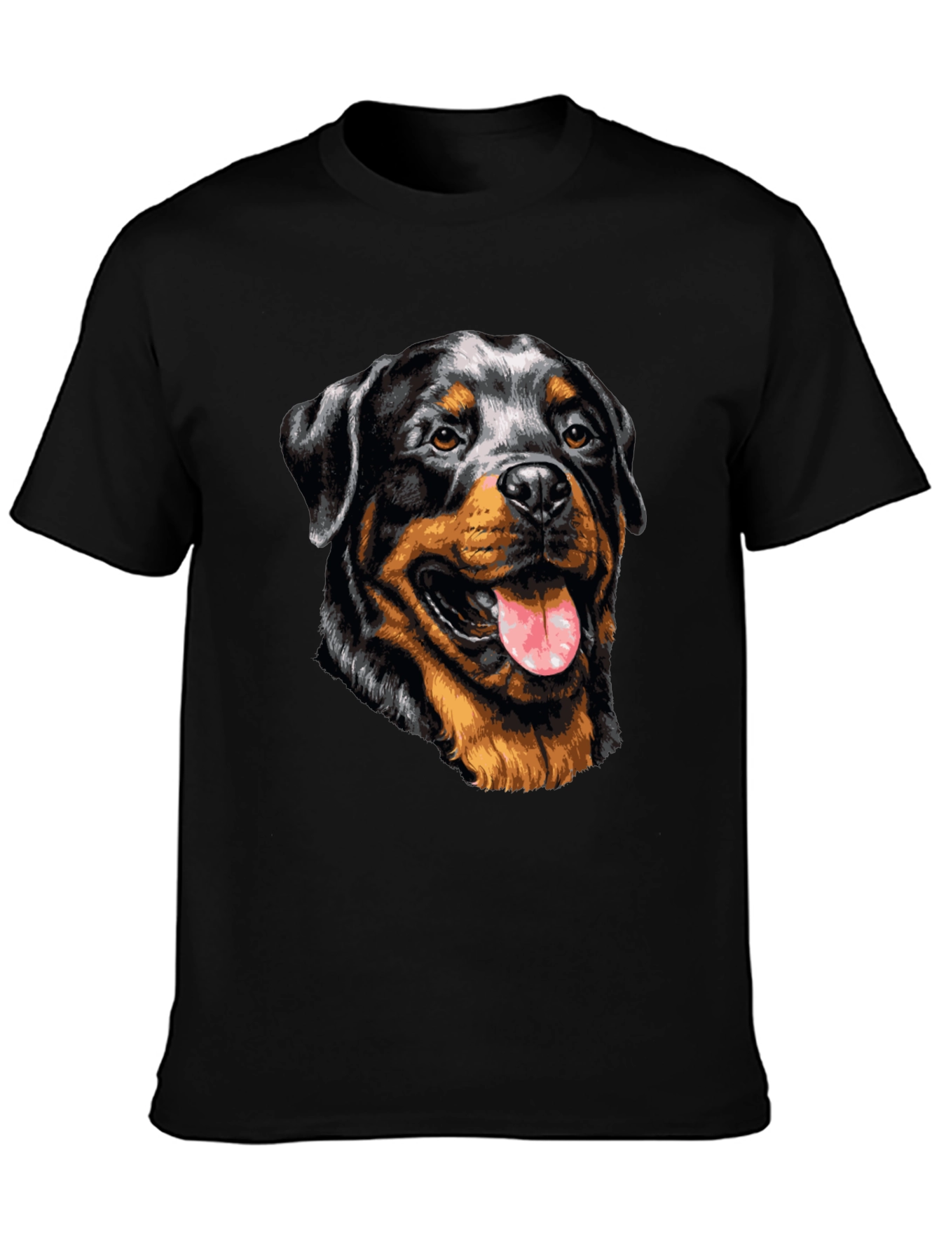 Rottweiler Graphic Tee - Dog Lover Black T-Shirt