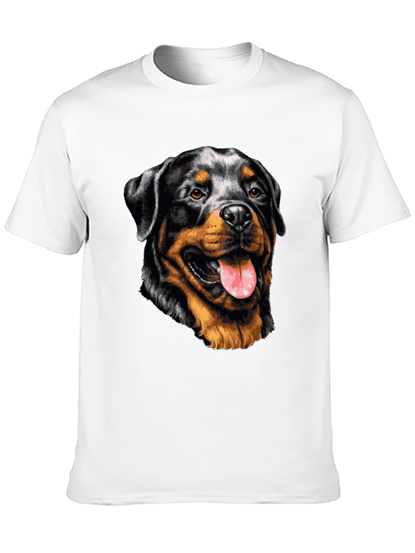 Rottweiler Graphic Tee - Dog Lover Black T-Shirt