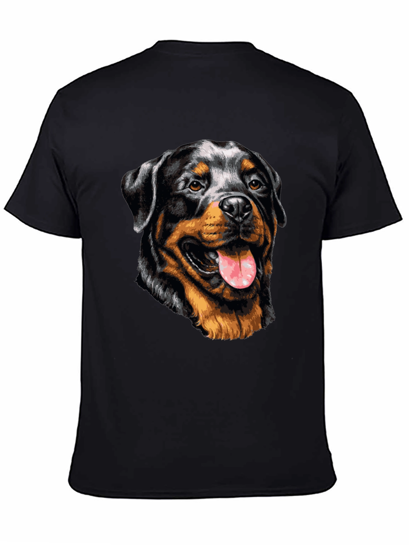 Rottweiler Graphic Tee - Dog Lover Black T-Shirt