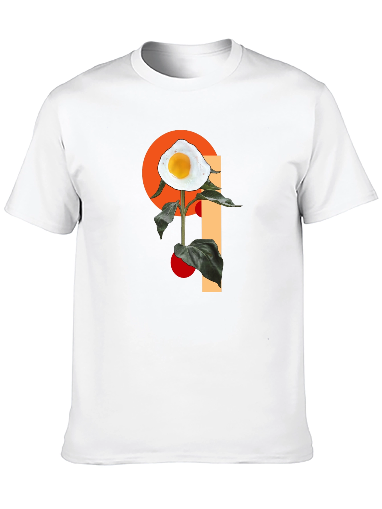 Egg Flower Graphic T-Shirt - Black