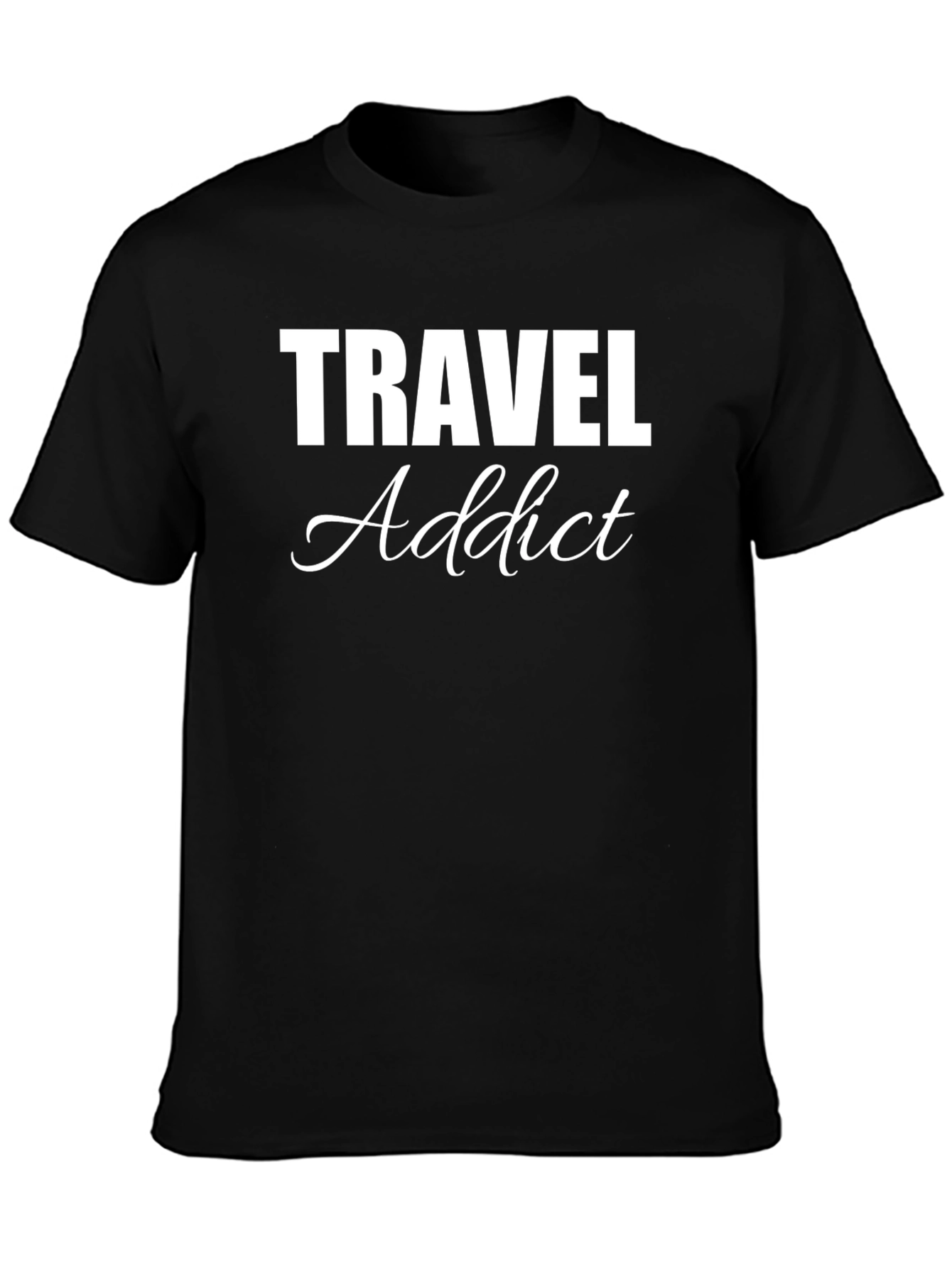 Travel Addict Graphic Tee - Stylish Adventure Shirt