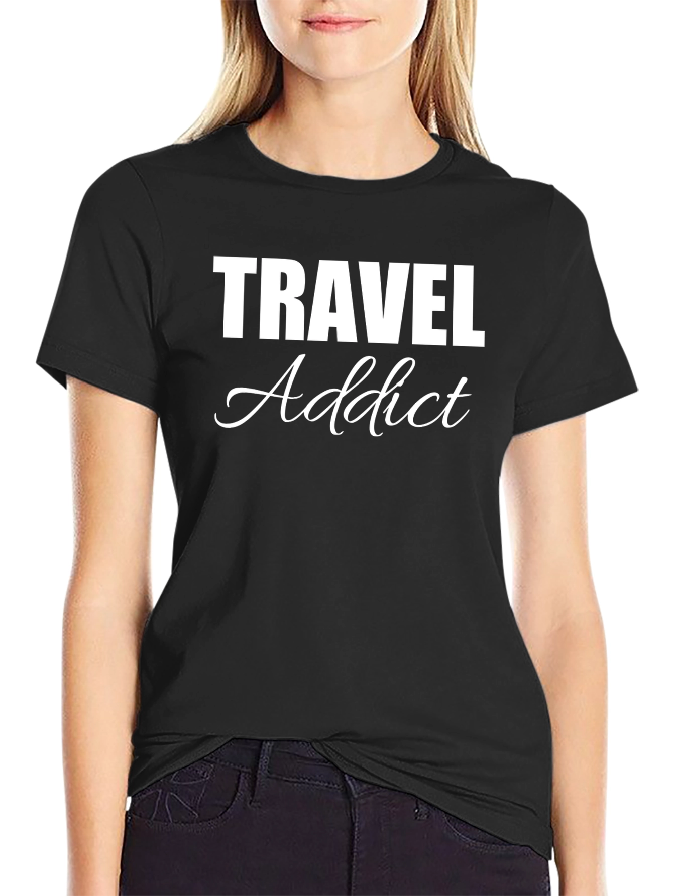 Travel Addict Graphic Tee - Stylish Adventure Shirt