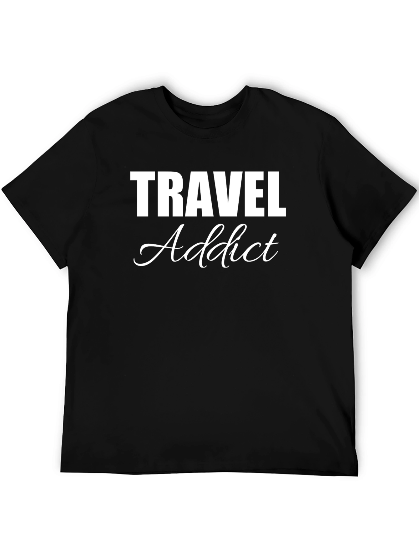 Travel Addict Graphic Tee - Stylish Adventure Shirt