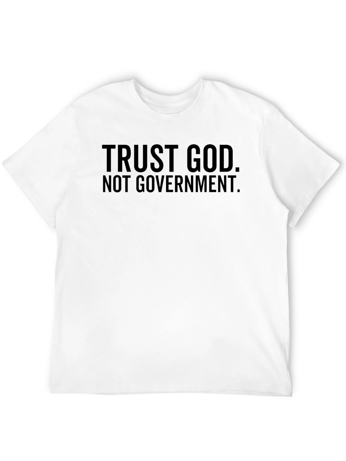 Trust God Not Government Black T-Shirt