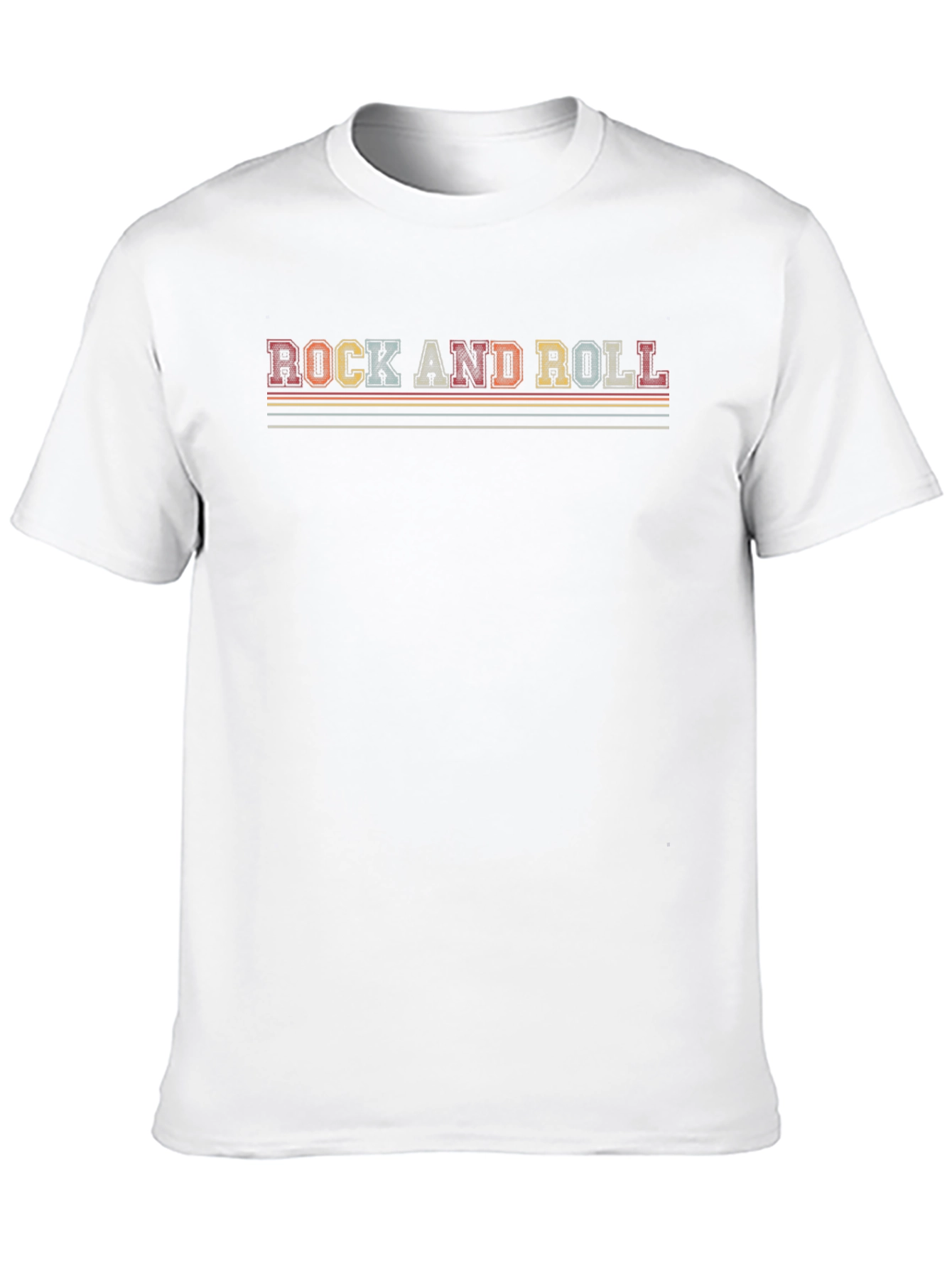 Retro Rock and Roll Graphic T-Shirt