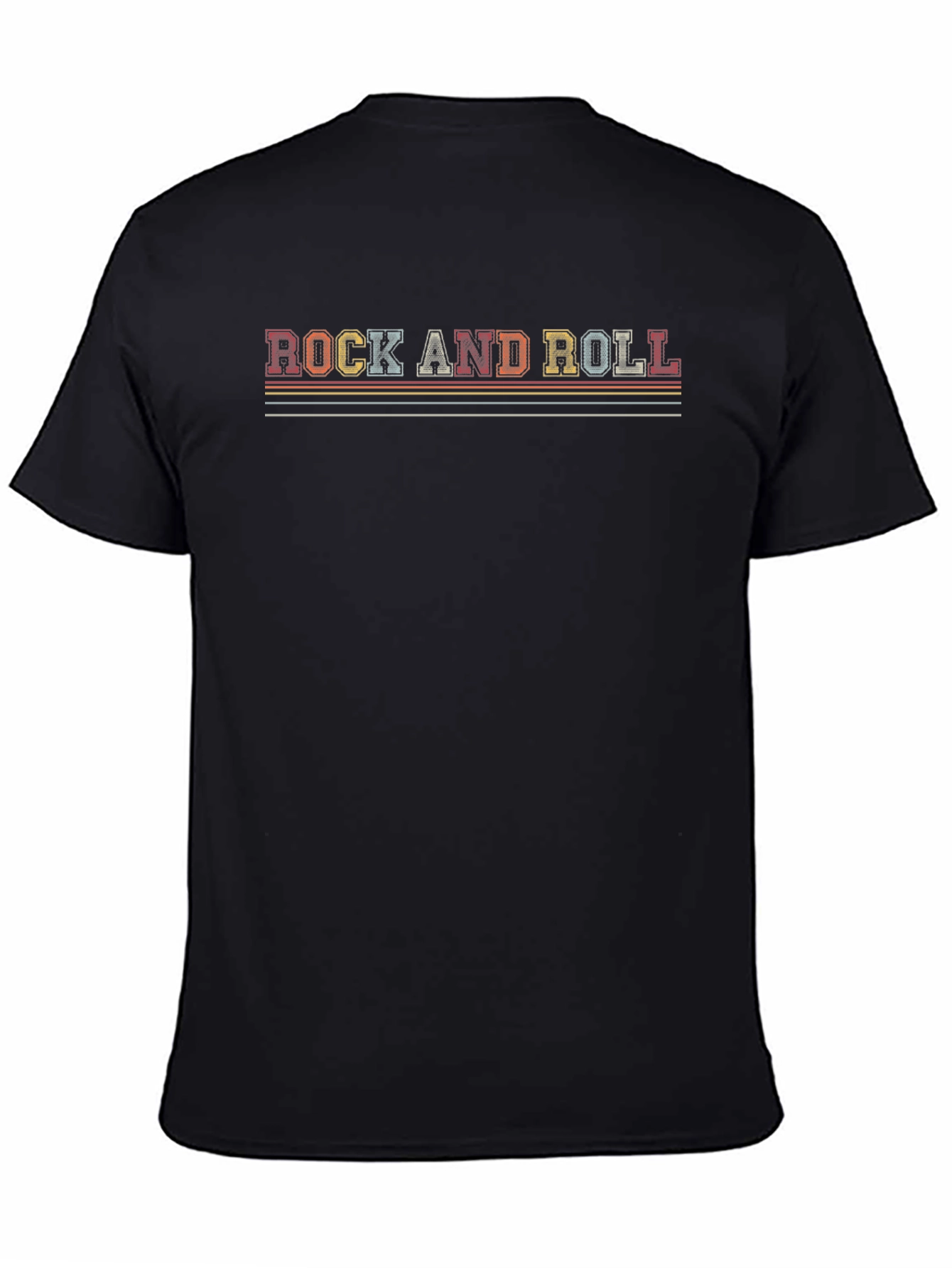 Retro Rock and Roll Graphic T-Shirt