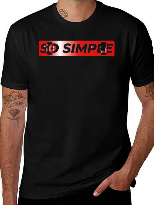 So Simple Graphic Tee - Cool Casual Style