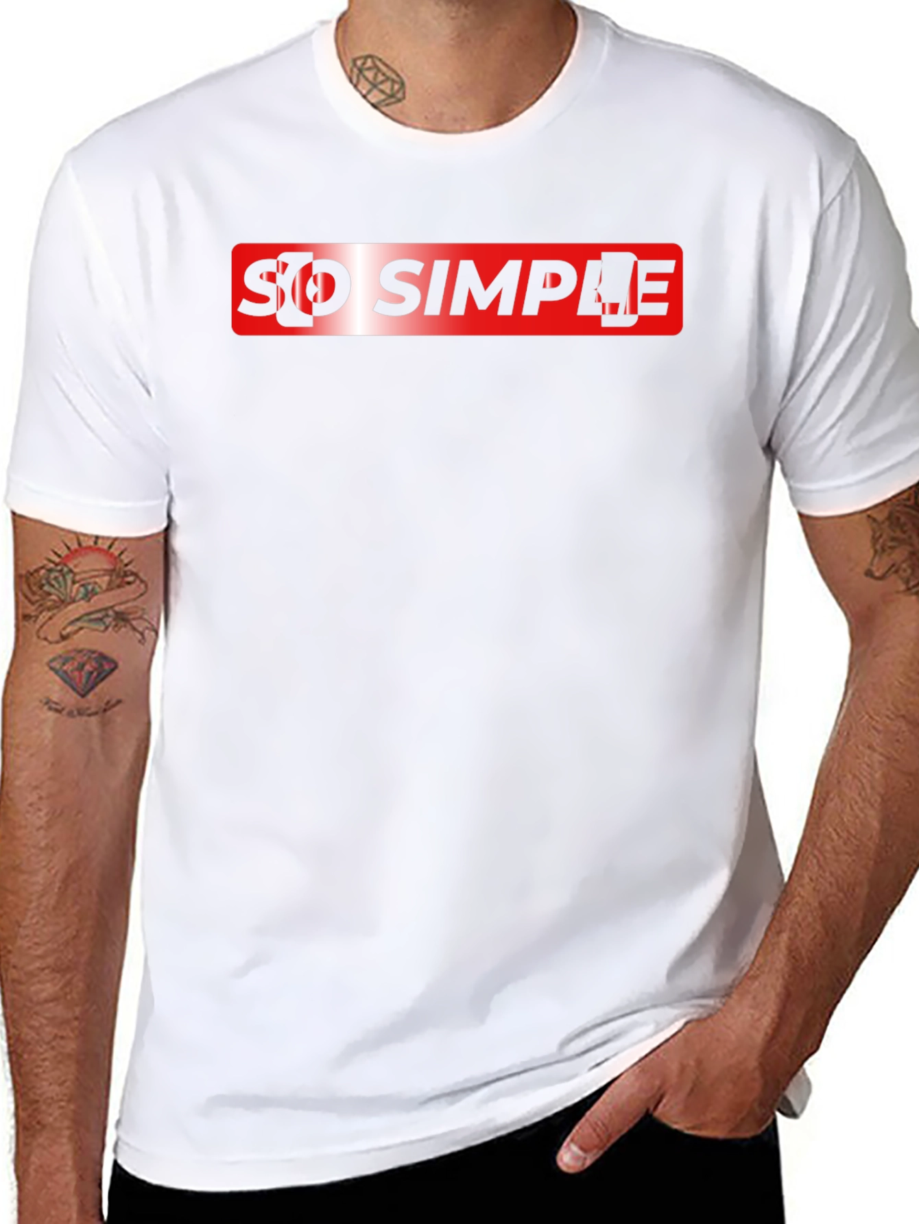 So Simple Graphic Tee - Cool Casual Style
