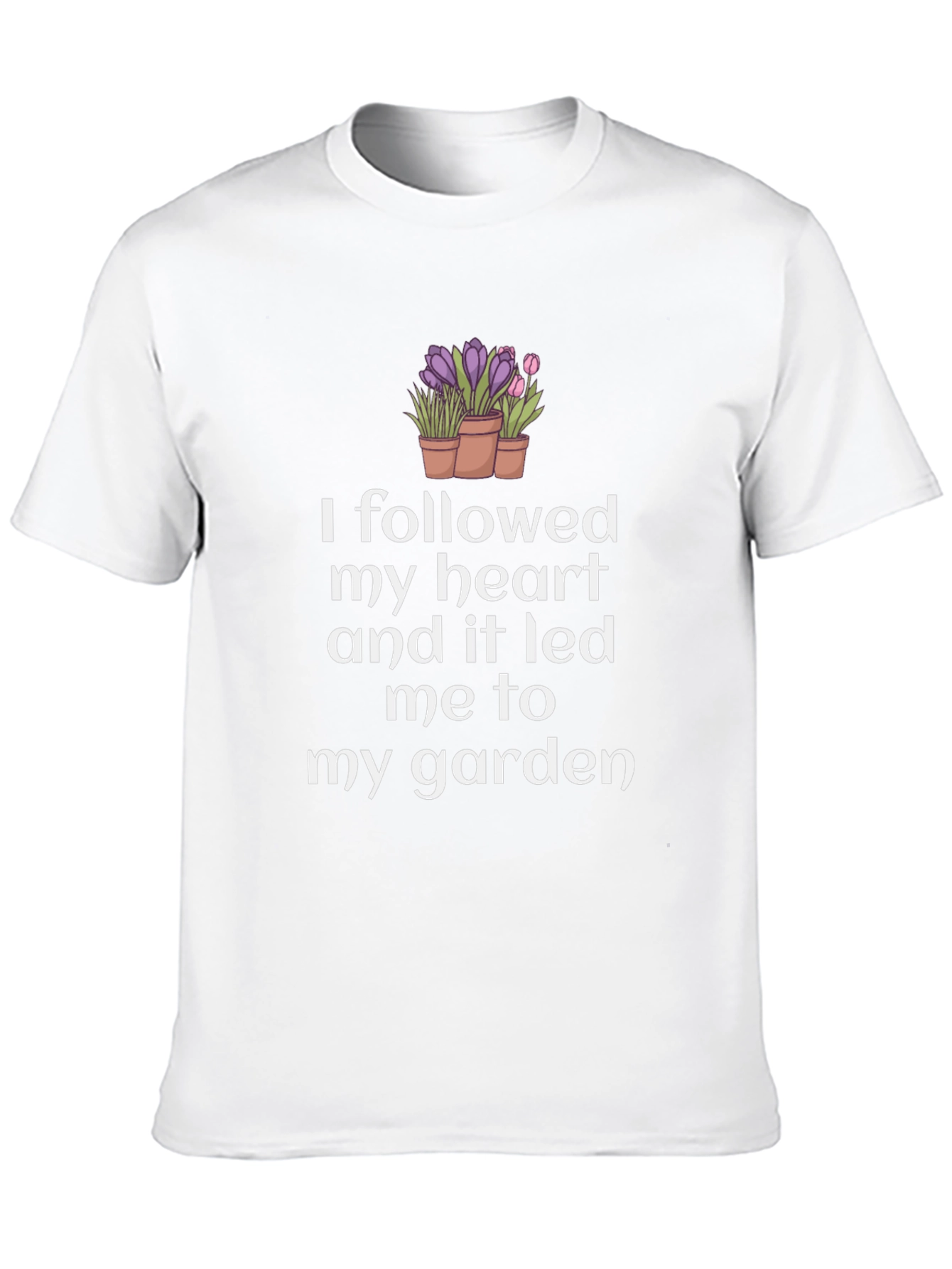 Follow Your Heart Garden T-Shirt - Black