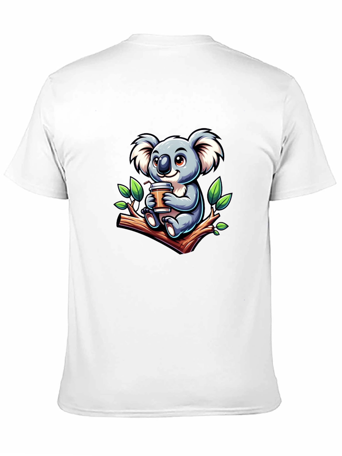 Koala Coffee T-Shirt - Cute Cartoon Design