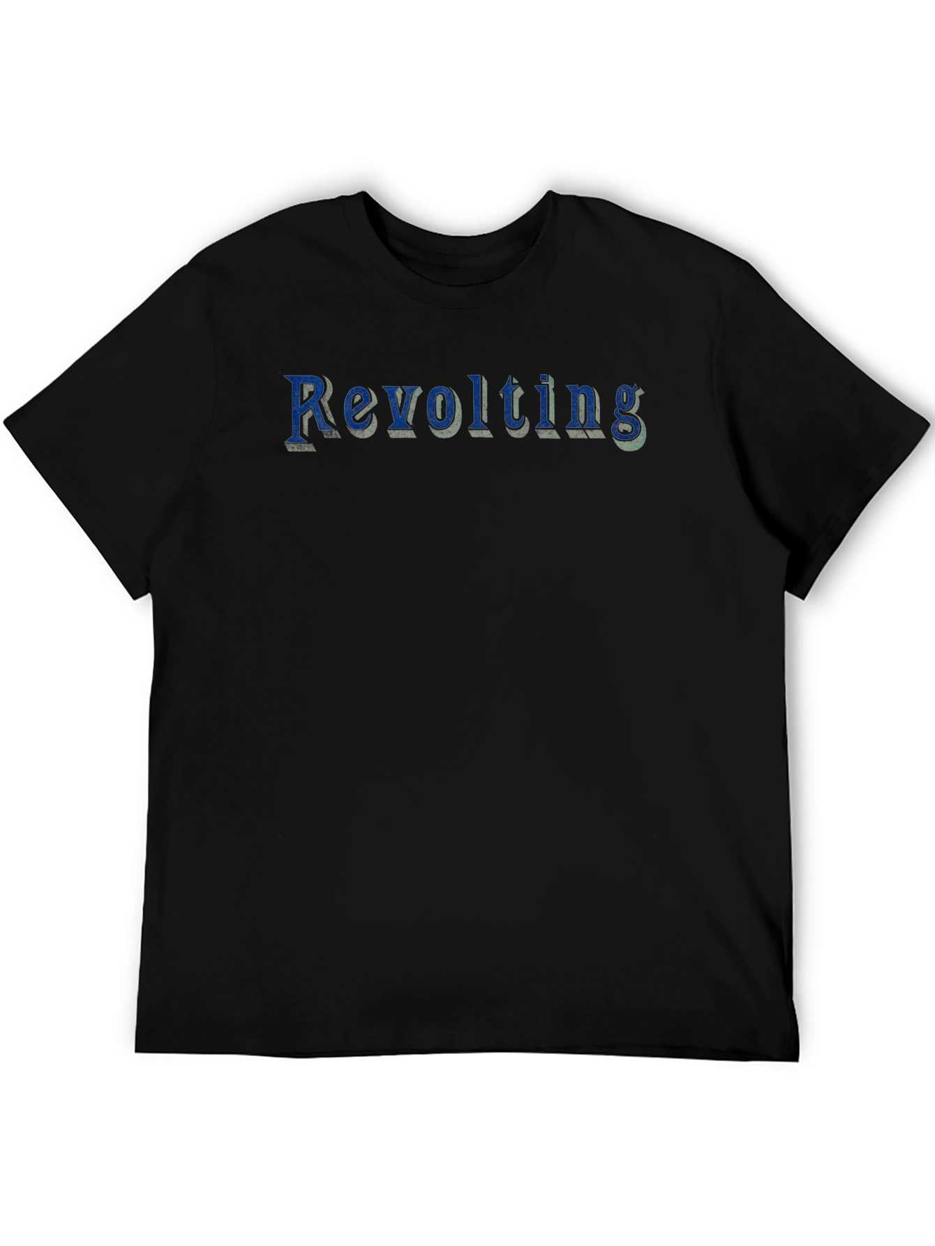 Revolting Graphic Print T-Shirt - Black