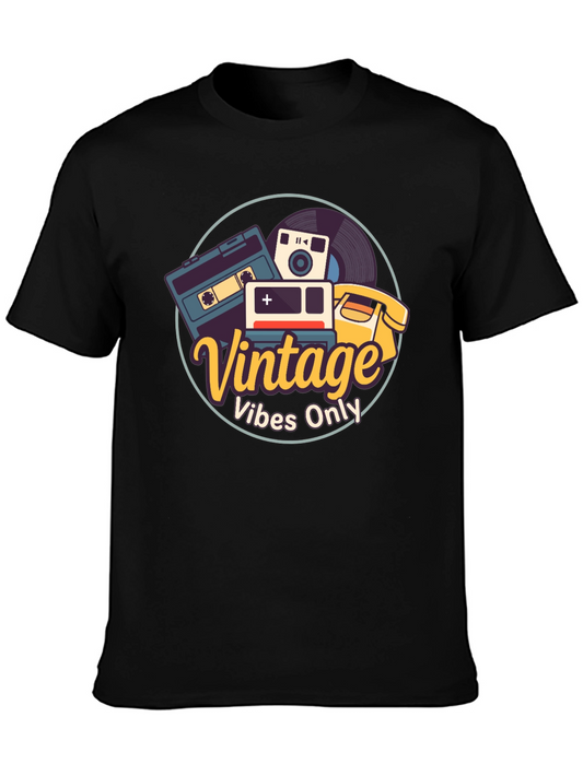 Vintage Vibes Only T-Shirt - Retro Style Tee