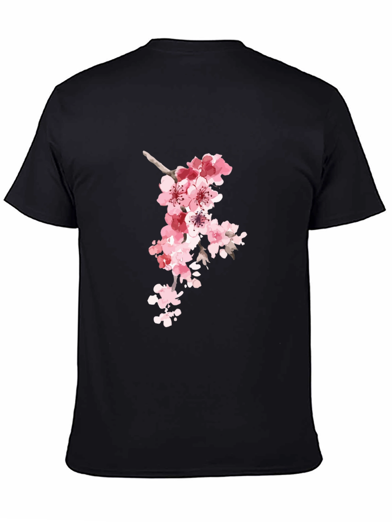 Sakura Blossom Black T-Shirt