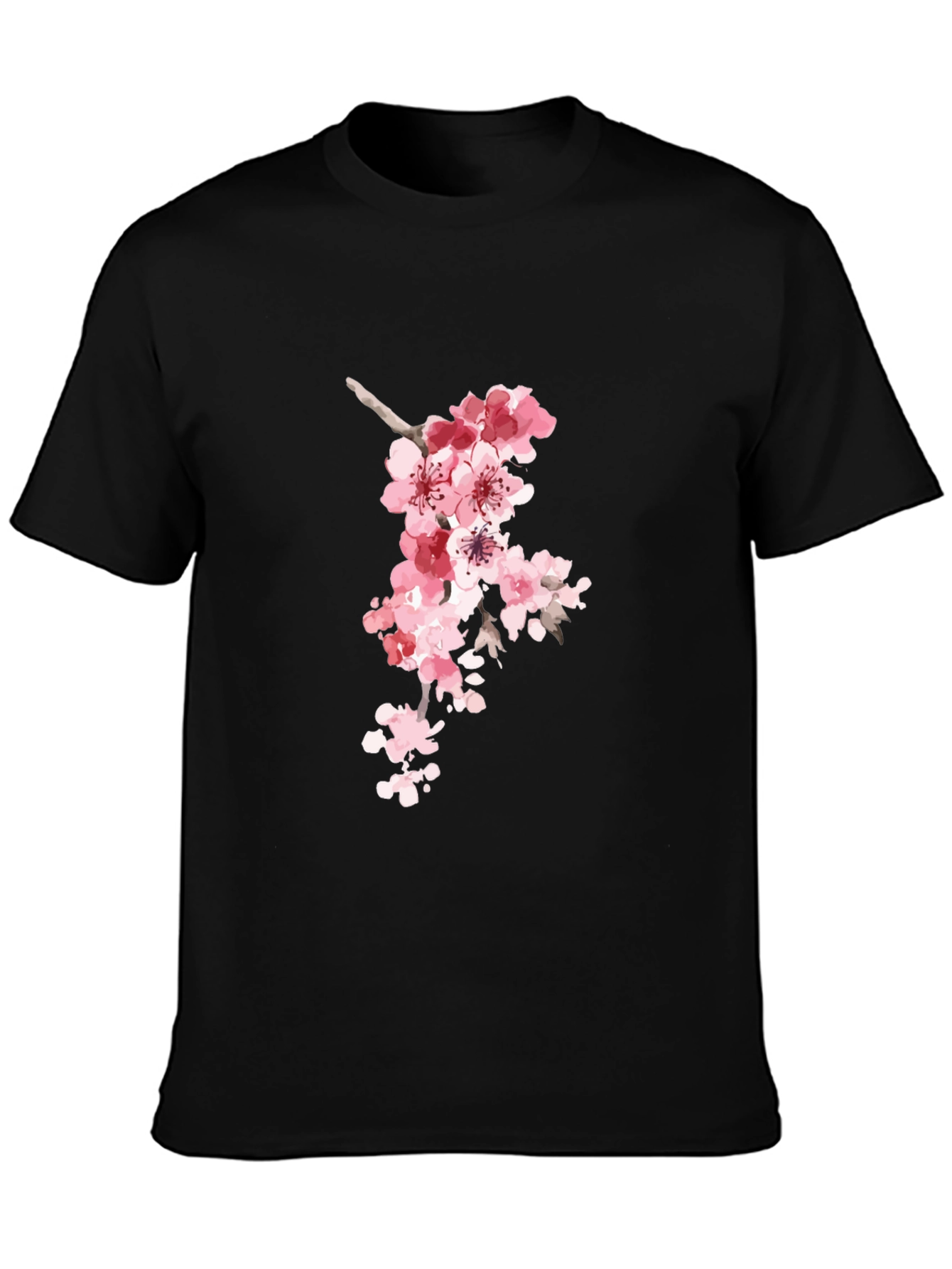 Sakura Blossom Black T-Shirt